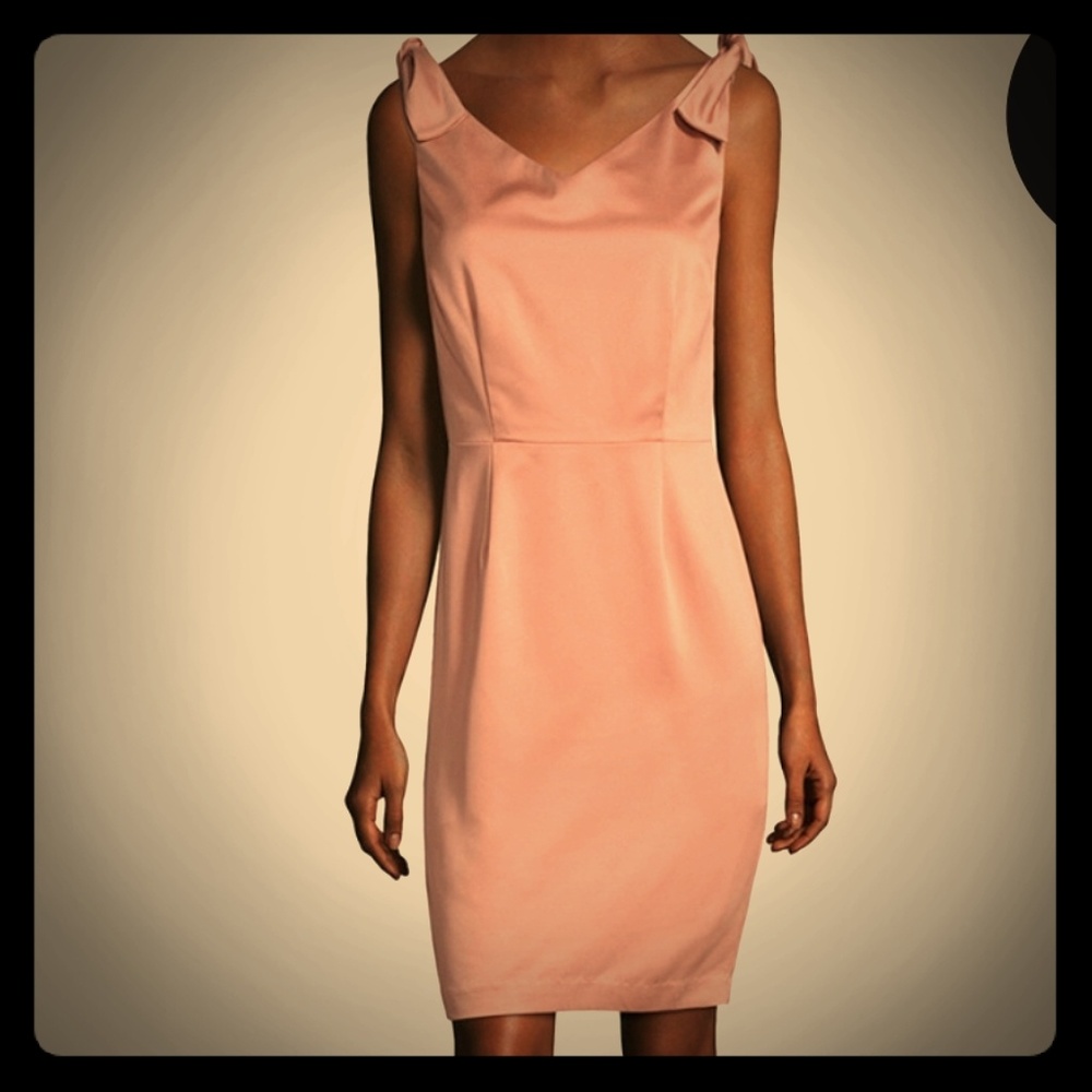 Off the Shoulder Bow Sheath Dress